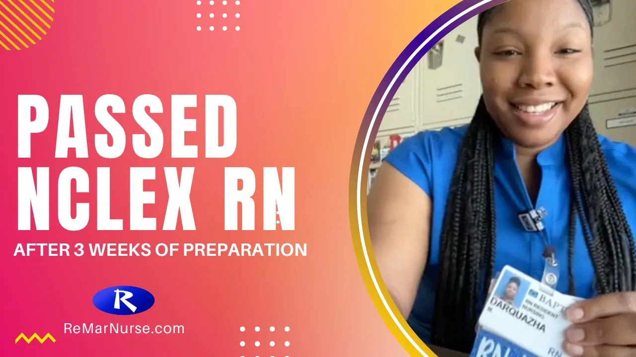Passed NCLEX in 3 Weeks